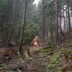 Nude forest hiking #U3oGkulx