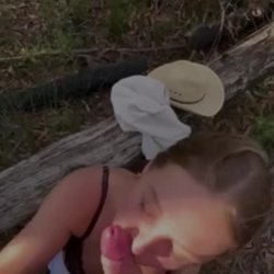 Hot babe public blowjob with cum swallow #1E0NI9Lc