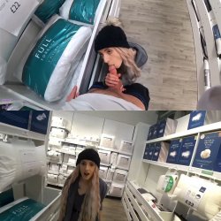 Blowjob In The Store And Cum Walk | amateur public cumwalk cumshot facial risky public exhibitionist #Pqe9JcOv