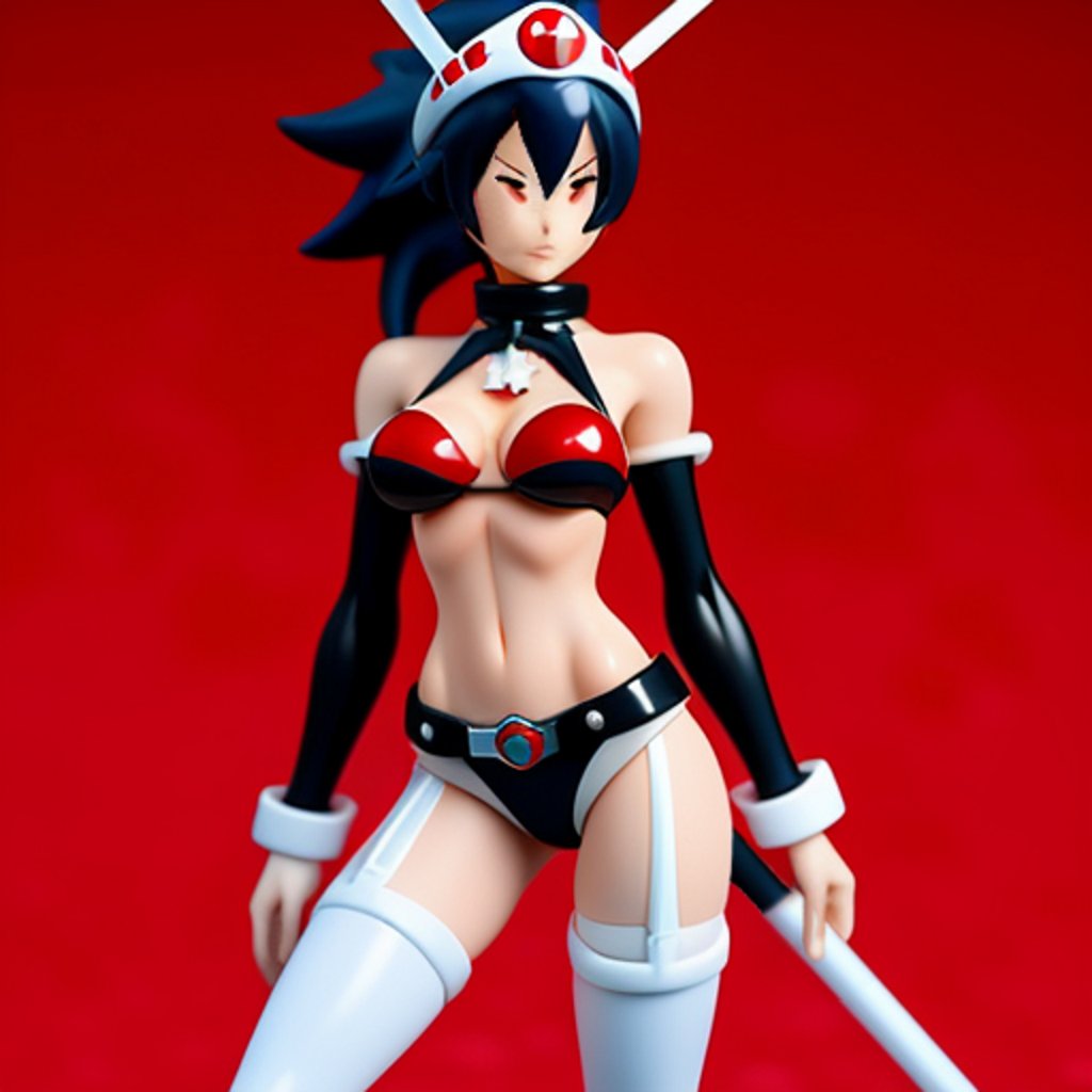 Plastic Figurines, AI generated art, girls, anime #odNEX60d