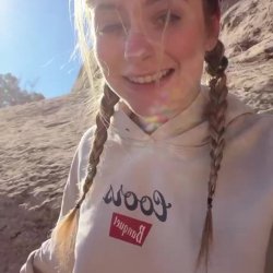I FIGURED A HIKE WAS THE BEST PLACE TO TRY A CUM WALK FOR THE FIRST TIME #EJqujINm